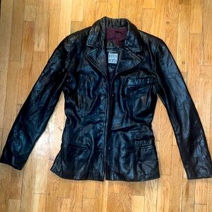Michael Hoban Women’s genuine leather jacket size 3/4